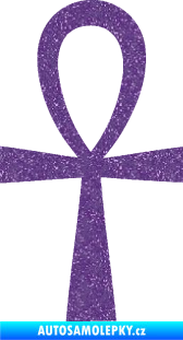 Samolepka Nilský kříž Ankh Ultra Metalic fialová