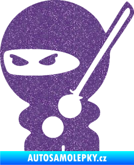 Samolepka Ninja baby 001 levá Ultra Metalic fialová