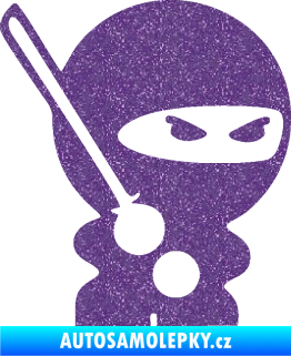 Samolepka Ninja baby 001 pravá Ultra Metalic fialová