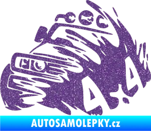 Samolepka Off Road 002 levá 4x4 Ultra Metalic fialová