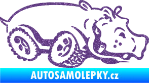 Samolepka Off Road 006 pravá hroch Ultra Metalic fialová