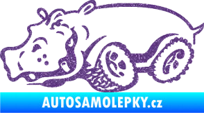 Samolepka Off Road 006 levá hroch Ultra Metalic fialová