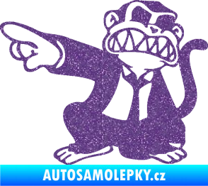 Samolepka Opičák JDM levá Ultra Metalic fialová