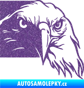 Samolepka Orel 010 pravá hlava Ultra Metalic fialová