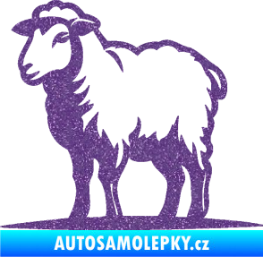 Samolepka Ovce 002 levá Ultra Metalic fialová
