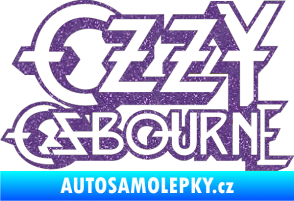 Samolepka Ozzy Osbourne 001 Ultra Metalic fialová