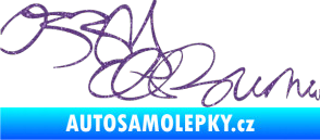 Samolepka Ozzy Osbourne 004 Ultra Metalic fialová