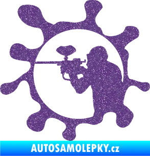 Samolepka Paintball 004 levá Ultra Metalic fialová