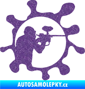 Samolepka Paintball 004 pravá Ultra Metalic fialová