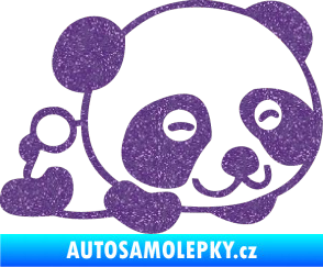 Samolepka Panda 003 pravá Ultra Metalic fialová