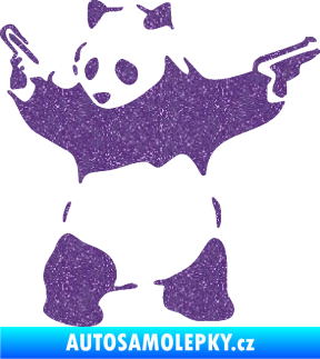 Samolepka Panda 007 levá gangster Ultra Metalic fialová