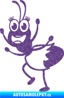 Samolepka Paní mravencová levá Ultra Metalic fialová