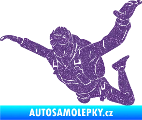 Samolepka Parašutista 004 levá Ultra Metalic fialová