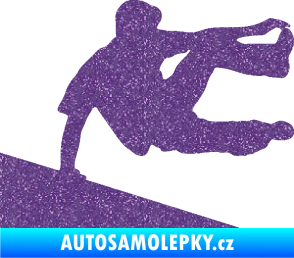 Samolepka Parkour 001 pravá Ultra Metalic fialová