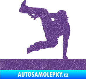 Samolepka Parkour 002 levá Ultra Metalic fialová