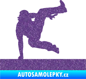 Samolepka Parkour 002 pravá Ultra Metalic fialová