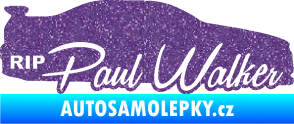 Samolepka Paul Walker 005 RIP Ultra Metalic fialová