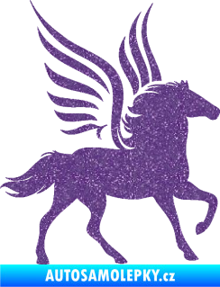 Samolepka Pegas 002 pravá okřídlený kůň Ultra Metalic fialová