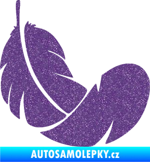 Samolepka Peříčko 008 pravá Ultra Metalic fialová