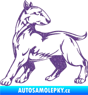 Samolepka Pes 011 levá Ultra Metalic fialová