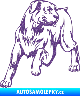 Samolepka Pes 020 levá Ultra Metalic fialová