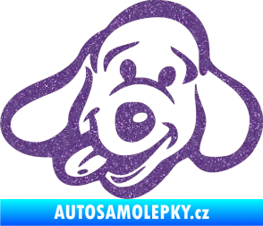 Samolepka Pes 078 levá Ultra Metalic fialová