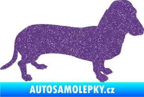 Samolepka Pes 094 pravá Baset Ultra Metalic fialová