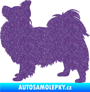 Samolepka Pes 149 levá papillon Ultra Metalic fialová