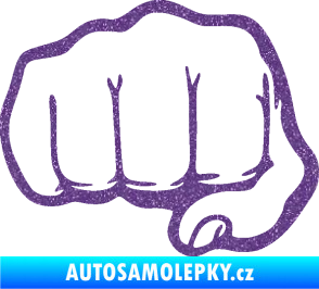 Samolepka Pěst 002 levá Ultra Metalic fialová