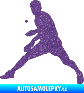 Samolepka Ping pong 002 levá Ultra Metalic fialová