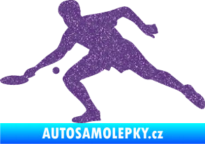 Samolepka Ping pong 001 levá Ultra Metalic fialová