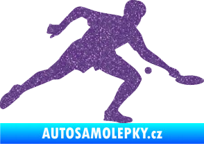 Samolepka Ping pong 001 pravá Ultra Metalic fialová