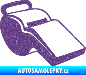 Samolepka Píšťalka 001 pravá Ultra Metalic fialová