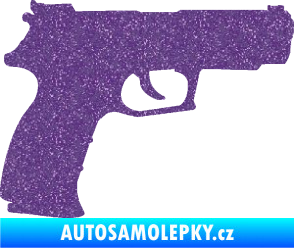 Samolepka Pistole 003 pravá Ultra Metalic fialová