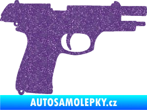 Samolepka Pistole 004 pravá Ultra Metalic fialová