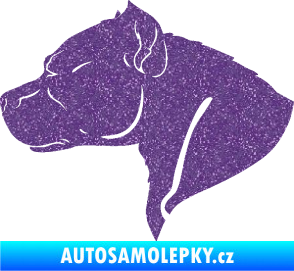 Samolepka Pitbull 004 levá Ultra Metalic fialová
