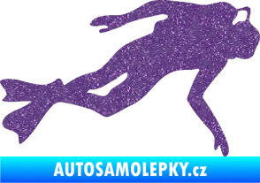 Samolepka Potápěč 002 pravá Ultra Metalic fialová