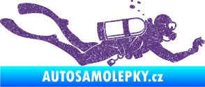 Samolepka Potápěč 011 pravá Ultra Metalic fialová