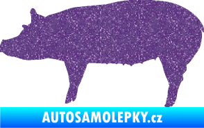 Samolepka Prase 002 levá Ultra Metalic fialová