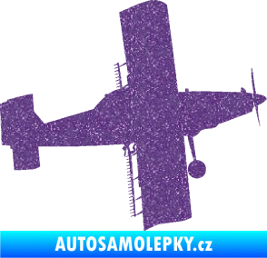 Samolepka Práškovací letoun Čmelák pravá Ultra Metalic fialová
