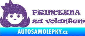 Samolepka Princezna za volantem Ultra Metalic fialová