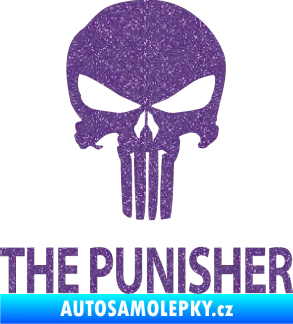 Samolepka Punisher 002 s nápisem Ultra Metalic fialová