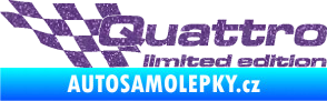 Samolepka Quattro limited edition levá Ultra Metalic fialová