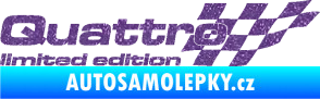 Samolepka Quattro limited edition pravá Ultra Metalic fialová