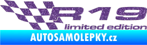 Samolepka R19 limited edition levá Ultra Metalic fialová