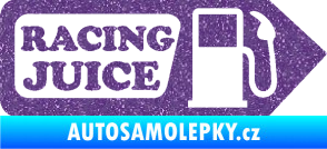 Samolepka Racing juice symbol tankování Ultra Metalic fialová