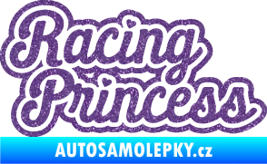 Samolepka Racing princess nápis Ultra Metalic fialová