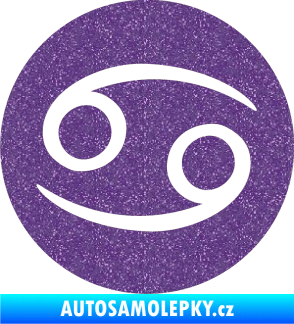 Samolepka Rak 001 - horoskop Ultra Metalic fialová
