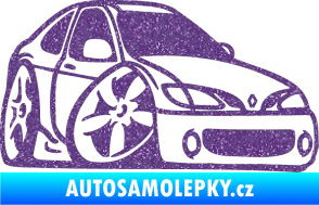 Samolepka Renault Megane karikatura pravá Ultra Metalic fialová