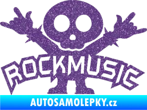 Samolepka Rock music fanda Ultra Metalic fialová